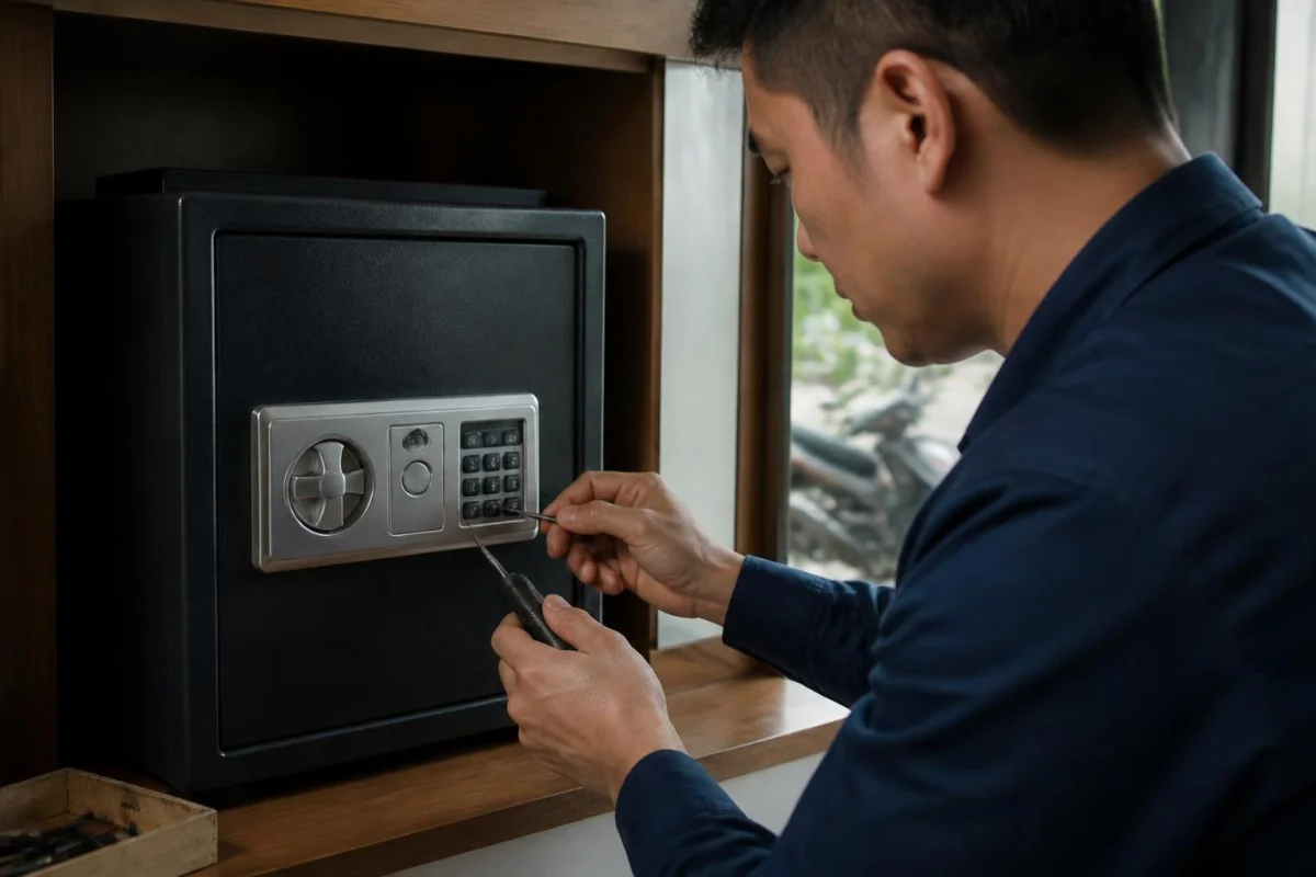 Mở két sắt, đổi mã két